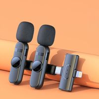 Microphone Lavalier Cardioïde Sans Fil 2-en-1 en Métal avec Réduction de Bruit Type-C/Pour iPhone Léger Portable Mini Micro pour Vlog