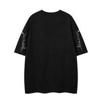Nouvelle Collection Été – T-shirt Homme à Manches Courtes en Polyester-Elasthanne, Broderie Épingle, Tie-Dye, Style Hip-Hop Tendance, Décontracté et Polyvalent avec Lettres