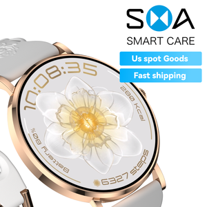 Montre connectée pour femmes avec livraison rapide aux États-Unis : style AM28, appels Bluetooth, fréquence cardiaque, idéale pour la course à pied, la <span class=keywords><strong>randonnée</strong></span> et la vie quotidienne - Product Image 3