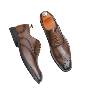 Nuove <span class=keywords><strong>Scarpe</strong></span> Eleganti Oxford da <span class=keywords><strong>Uomo</strong></span> in Pelle Intagliata Stile Brogue, Traspiranti, Taglie Grandi, Stile Britannico Casual, Punta Affusolata, per Primavera e Cerimonie - Product Image 5