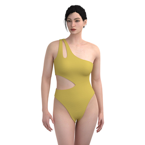 <span class=keywords><strong>Costume</strong></span> da Bagno <span class=keywords><strong>Intero</strong></span> Professionale da <span class=keywords><strong>Donna</strong></span> Monospalla a Vita Alta con Perizoma, Asciugatura Rapida, Impermeabile in Nylon/Spandex - Offerta Speciale - Product Image 6
