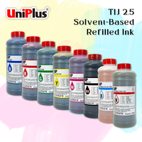 Perekat yang sangat baik Tij 2.5 tinta hitam berbasis pelarut untuk 2580 2588 2590 kartrid tinta pelarut