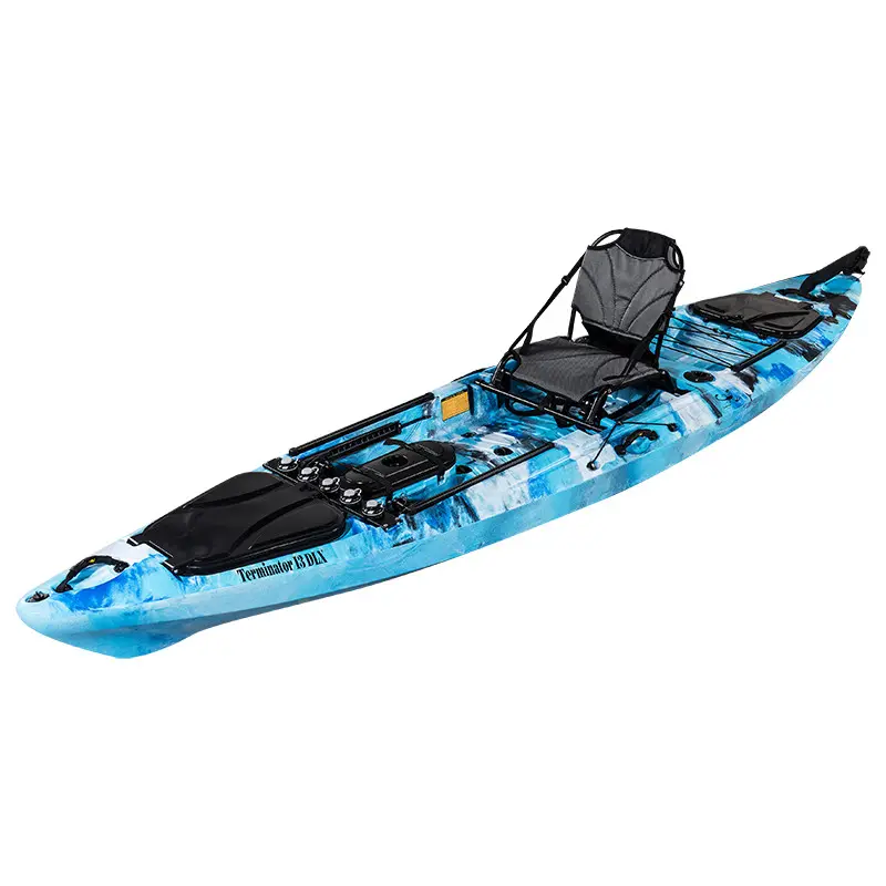 4m fishing kayak sit on top touring fishing kayak ocean paddle boat rowing boat