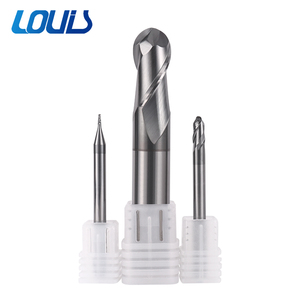 Herramienta de mecanizado CNC de bolas de 2 bordes Fresa y acero de carburo de tungsteno con cabeza de bola de 60 grados Soporte OEM personalizable - Product Image 1
