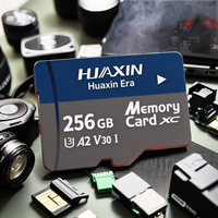 Tarjeta de Memoria Micro SD A2 U3 de Alta Velocidad de Transferencia, de 32GB a 256GB, de Plástico, Gran Capacidad de Almacenamiento para Cámaras Deportivas, Compatible con SDXC