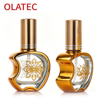 Bouteilles de parfum en verre de style arabe OLATEC, design luxueux du Moyen-Orient, flacons de parfum rechargeables avec décoration dorée