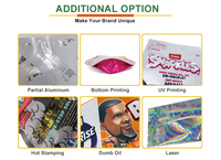 Sacs Mylar personnalisés avec logo imprimé, à fermeture éclair, étanches et refermables pour l'emballage de jouets en boîte surprise (vente en gros)