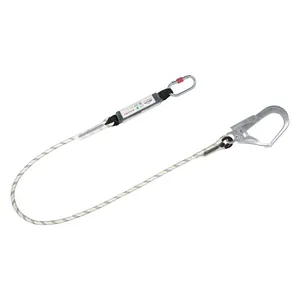 Single Safety Lanyard With Energy Absorber For Work Positioning Fall Protection Product