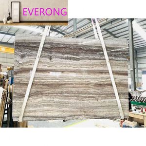 Carreaux muraux extérieurs en <span class=keywords><strong>travertin</strong></span> gris argenté italien, design moderne, surface polie, imperméables, bon <span class=keywords><strong>prix</strong></span>, grandes dalles de <span class=keywords><strong>pierre</strong></span> - Product Image 2