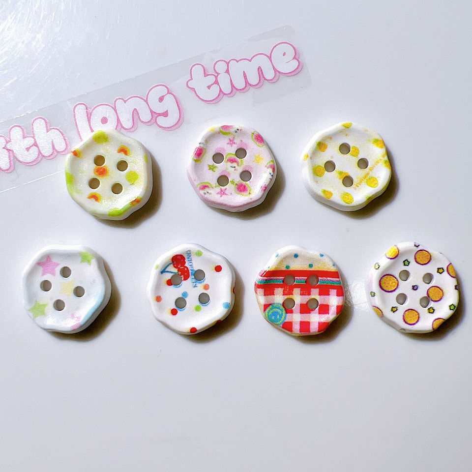 Cartoon Fruit Buttons Resin for Clothes Dress Sewing Decor Handmade ...