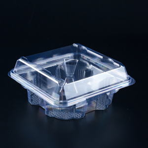 4 Pack Wegwerp Clamshell Individuele Doorzichtige Plastic <span class=keywords><strong>Mini</strong></span> Muffin Cupcake <span class=keywords><strong>Container</strong></span> Met Deksel - Product Image 3