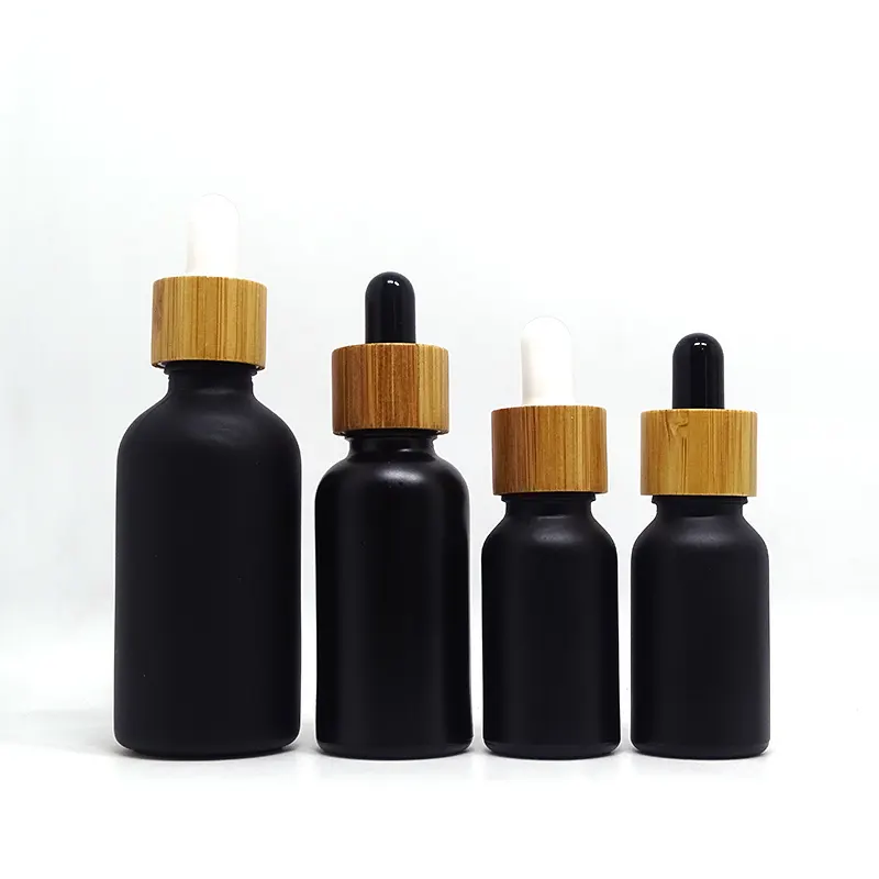 Wholesale 10ml 15ml 20ml 30ml 50ml 100ml empty amber glass flat dropper bottle attar body oil bottle