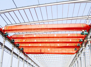 LDE impianto di produzione telecomandato fune elettrica monotrave doppio paranco carroponte - Product Image 4