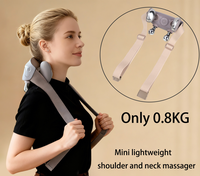Nouveau Masseur Manuel Électrique RED LIGHT Mini 6D à Impulsions, Shiatsu, Basse Fréquence, Sans Fil, avec Chaleur Apaisante