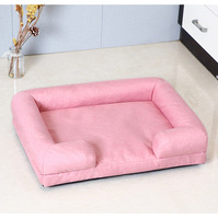 Canapé-lit moderne pour chien et chat, grand, orthopédique, en mousse à mémoire de forme, imperméable, de luxe, personnalisé, avec housse amovible et lavable