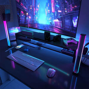 <span class=keywords><strong>Barre</strong></span> lumineuse LED à effet miroir infini, intelligente, RGB, alimentée par USB, en ABS, synchronisation musicale, réactive au <span class=keywords><strong>son</strong></span>, lumière d'ambiance pour salle <span class=keywords><strong>de</strong></span> jeu - Product Image 3
