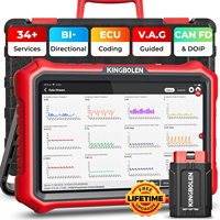 KINGBOLEN K8 PRO Escáner de Diagnóstico Automotriz Universal con Codificación Bidireccional de ECU, Herramienta de Sistema Completo OBD2 Bluetooth