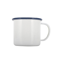 Homecook Emaille Ware Emaille Suppe Schüssel Set Emaille runde Platte Tasse Tasse Schüssel Gericht Abendessen Emaille Tassen und Teller Kaffeetasse sublimieren