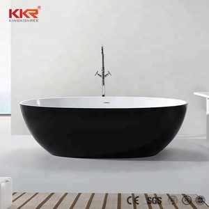 Independiente de piedra artificial de resina sólido superficie baño Baño de piedra de bañera - Product Image 6
