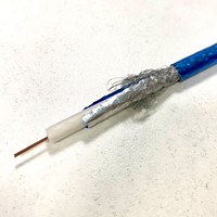 Cable Coaxial de TV de Alta Calidad para Interiores RG6 RG11 RG59 con Alimentación CCS de Cobre 100M/305M para Cámara CCTV