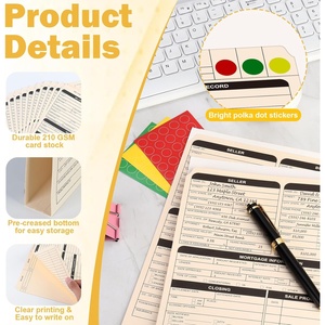 Carpeta Personalizada para Anuncios Inmobiliarios, Lista Preimpresa para Agentes Inmobiliarios, Material Resistente, Tamaño Carta, 210 GSM, Cartulina Manila - Product Image 3