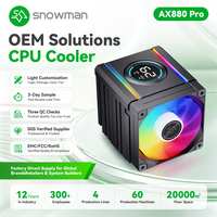Premium Flagship 280W TDP Dual Tower ARGB Infinity Mirror Cooler for B2B Importer with Drawing Based Customization ODM Ready