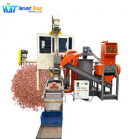Machine de granulation de fil de cuivre à taux de recyclage de 99%, machine de recyclage de câbles usagés, machine de granulation de fil de cuivre électrique
