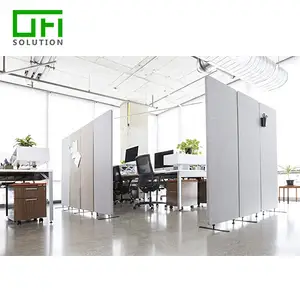 Easy Movable Polyester PET Felt Acoustic Panels Sound Absorbing Workstation Partition Screens Sound Control Room Dividers