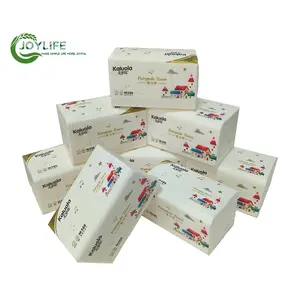 soft packed paper facial tissue natural plant fibers frosted soft kids facial cleansing tissue 2ply 200 pcs for export