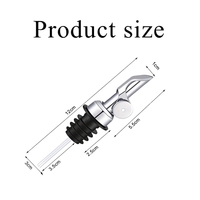 Vente en gros de verseurs lestés pour bouteilles d'alcool becs verseurs d'alcool or argent bec verseur automatique en acier inoxydable distributeur d'huile d'olive