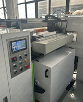 Imprimante flexographique UV à largeur étroite 6 couleurs haute vitesse pour autocollants adhésifs, machine d'impression flexo à commande PLC pour étiquettes, papier et film