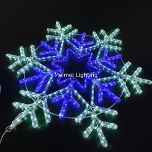 Đèn LED hình bông tuyết trang trí đường phố lễ hội, đèn cột ngoài trời, đèn trang trí Giáng sinh cho ngày lễ - Product Image 4