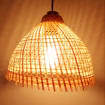 Bamboo Hanging Lamp Pendant Light Asian Oblong Repurposed <b>Fish</b> <b>Trap</b> Ceiling Lamp Air Plant Holder Vietnam Supplier - Product Image 2