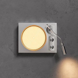 Modern Minimalist <b>Wall</b> Lamp Square Metal Shade E27 Bulb Base For Bedroom Living Room Decorative <b>Lighting</b> - Product Image 2