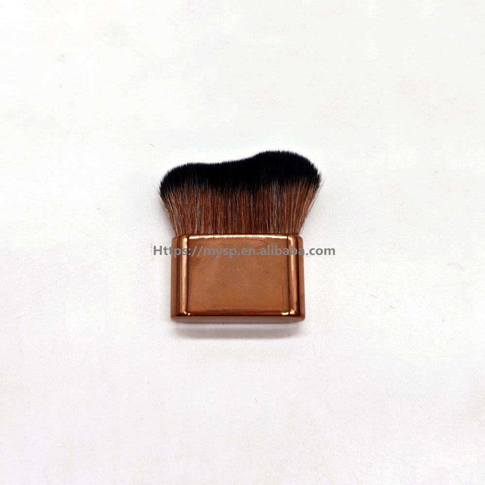 Rose gold handle bicolor hair