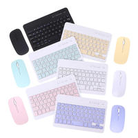 Fabrika OEM özelleştirilmiş Kablosuz 2.4G RGB Arkadan Aydınlatmalı Tablet PC Ofis Mouse Klavye Seti, 10 inç tablet laptop notebook için uyumlu.