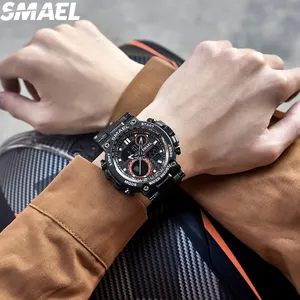 SMAEL 8093SS Man นาฬิกาควอทซ์สแตนเลสหรูหราธุรกิจกีฬานาฬิกาข้อมือคลาสสิก Casual นาฬิกาผู้ชาย Montre Homme