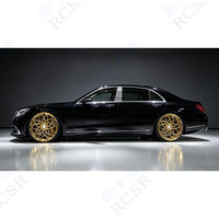 Jantes en alliage forgé RCSR Luxury Chrome Gold, roues personnalisées pour voitures particulières 6x139.7 6x135 5x120, jantes personnalisées pour Mecedez
