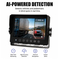 Moniteur DVR AHD 7 pouces étanche avec écran quadruple et boîtier métallique IP69K pour camions lourds, excavatrices, engins miniers, chariots élévateurs