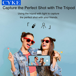 CYKE 6 en 1 Palo Selfie Inalámbrico <span class=keywords><strong>Bluetooth</strong></span> <span class=keywords><strong>con</strong></span> Trípode y Luz de Relleno, Soporte para Teléfono <span class=keywords><strong>con</strong></span> Control Remoto y Rotación de 360 Grados L03s - Product Image 5