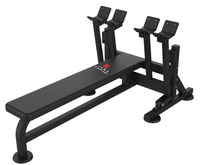 Banc de musculation réglable avec support pour squats, station de musculation avec crochets en J, barres de sécurité, équipement de musculation à domicile, entraînement de force