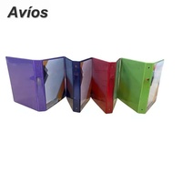 Carpeta Multicapa de Colores para Estudiantes, Almacenamiento de Pruebas, Documentos Escolares, Carpeta de Anillas con 3 Anillas de PVC, Material de Oficina