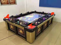 Borne de jeu de pêche Betwin Fish Video 55 pouces pour 8 joueurs, avec plateau de jeu IGS, en métal et à monnayeur