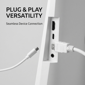 Téléviseur intelligent portable 24 pouces avec écran tactile HD 60Hz, idéal pour l'intérieur et l'extérieur, affichage vertical, diffusion en direct, blanc - Product Image 6