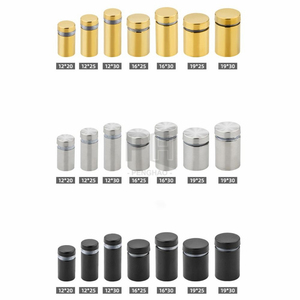 Vis de fixation en acier inoxydable pour panneaux publicitaires 16 19 12x20/25/25mm – Vis de montage mural pour supports de panneaux en <span class=keywords><strong>verre</strong></span>/<span class=keywords><strong>acrylique</strong></span> – Quincaillerie - Product Image 5