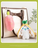 Llavero de Peluche de Conejo con Transformación Creativa de Piña, Sorpresa Reversible