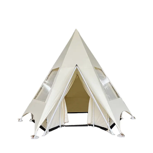 Safari <b>Tent</b> House Fully Furnished Interior Four-Season Steel Plywood Frame PVC Canvas Fabric Camping Long-Term Single - Product Image 6