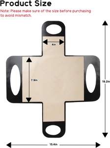 Moule à pain réutilisable en silicone, support de levage pour pain en silicone de qualité alimentaire, outil de transfert de pâte antiadhésif avec 4 poignées - Product Image 3