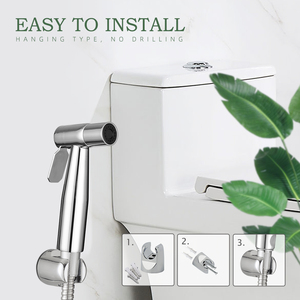 Набор для биде с ручкой для унитаза, из нержавеющей стали - Product Image 2