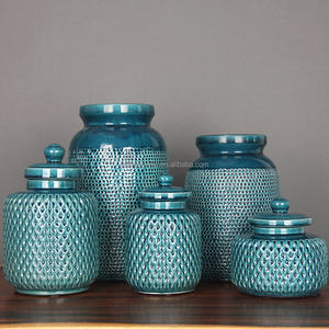 V142b nordic כפרי פרח לבן עץ קרמיקה ייצור <span class=keywords><strong>shabby</strong></span> שיק מקורה קישוט מקורה אגרטל גדול קנטון - Product Image 6